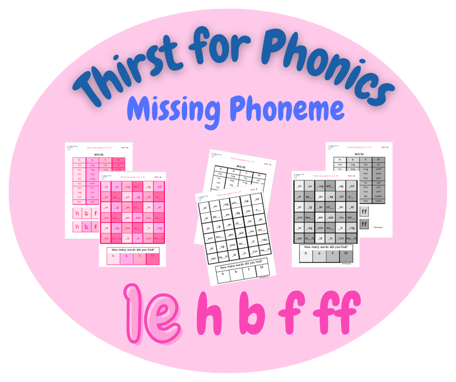 Thirst for Phonics – Missing Phoneme – Set 1, 1e