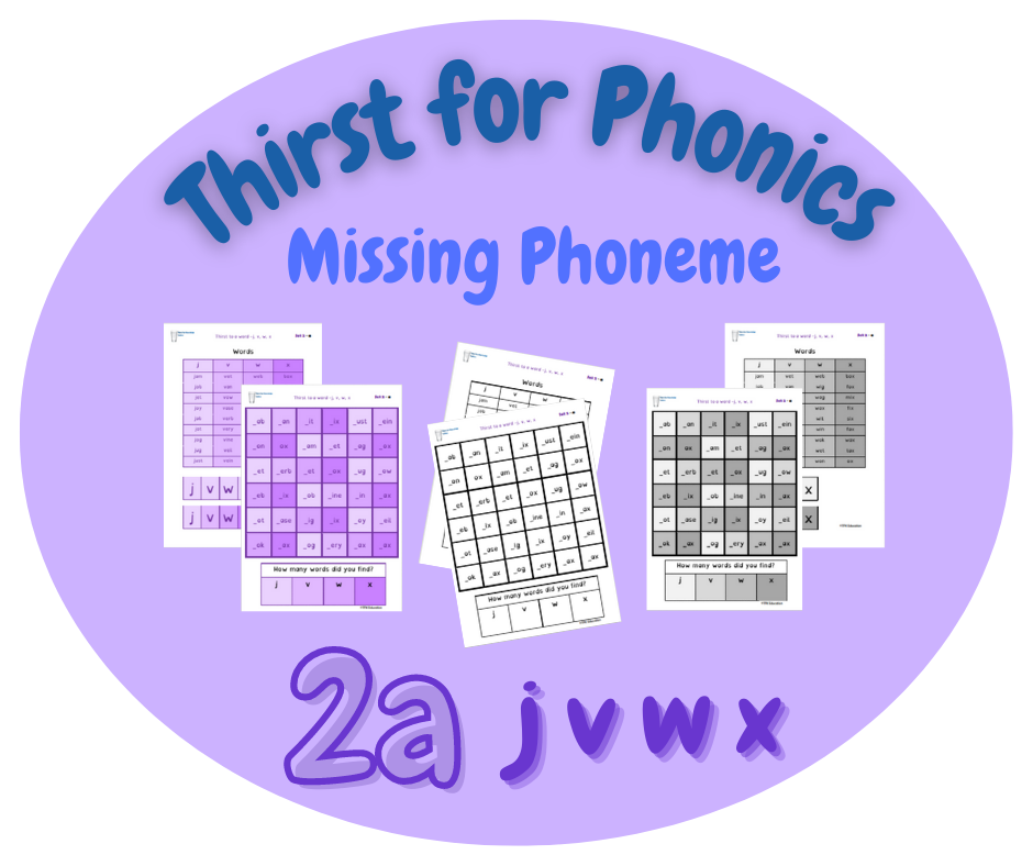 Thirst for Phonics – Missing Phoneme – Set 2, 2a