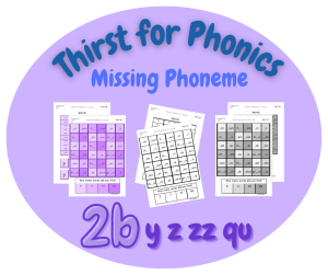 Thirst for Phonics – Missing Phoneme – Set 2, 2b