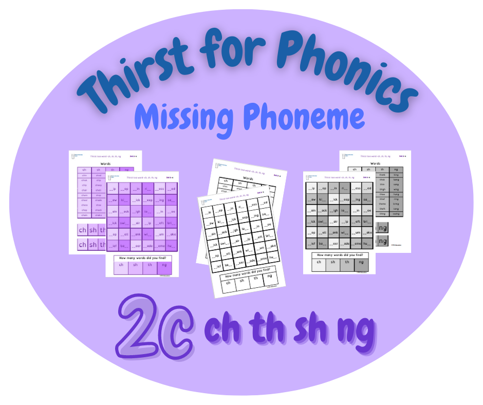 Thirst for Phonics – Missing Phoneme – Set 2, 2c