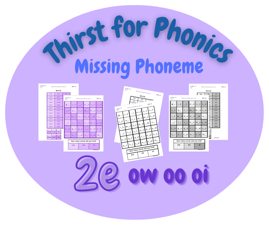 Thirst for Phonics – Missing Phoneme – Set 2, 2e