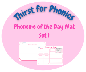 Set 1 Phoneme of the day Mat