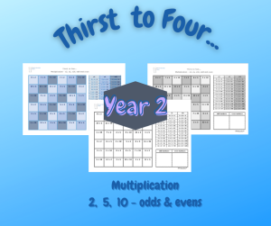 Thirst to four... Multiples - 2, 5, 10 plus odds & evens