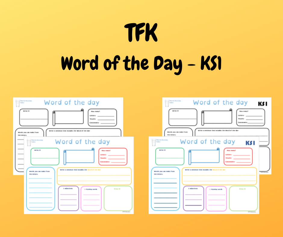 Word Of The Day KS1